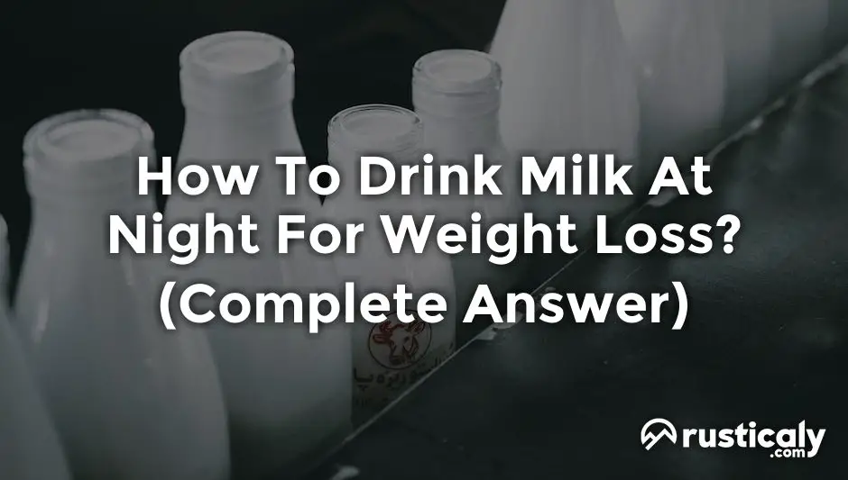 how to drink milk at night for weight loss