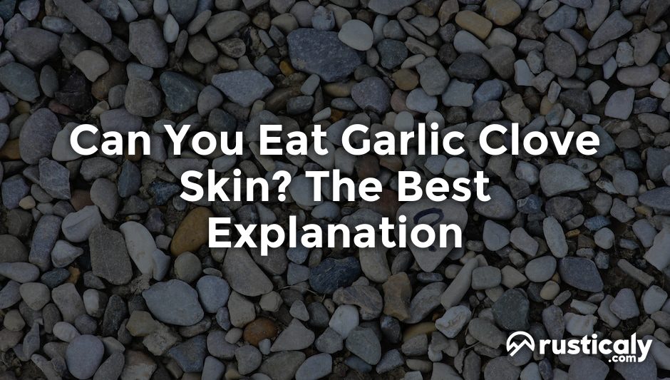 can you eat garlic clove skin
