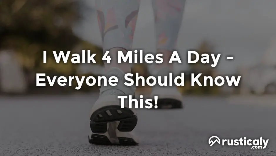 i walk 4 miles a day