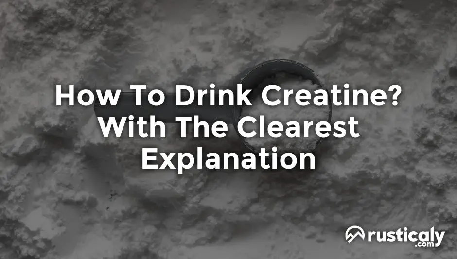 how to drink creatine