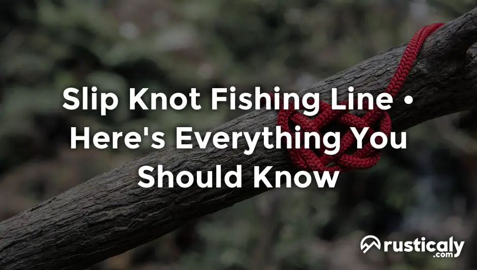 slip knot fishing line