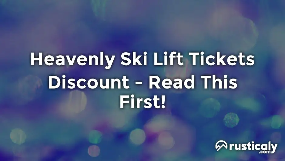 heavenly ski lift tickets discount
