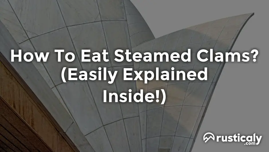 how to eat steamed clams