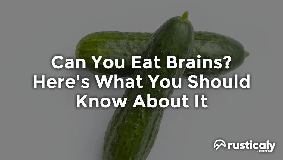 can you eat brains