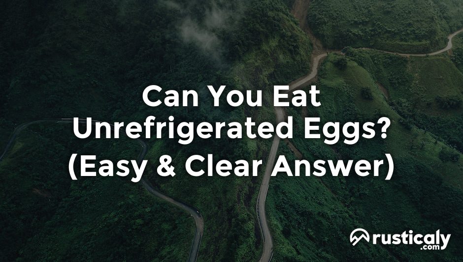 can you eat unrefrigerated eggs