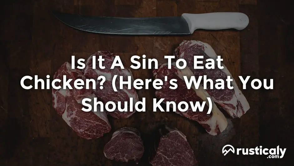 is it a sin to eat chicken