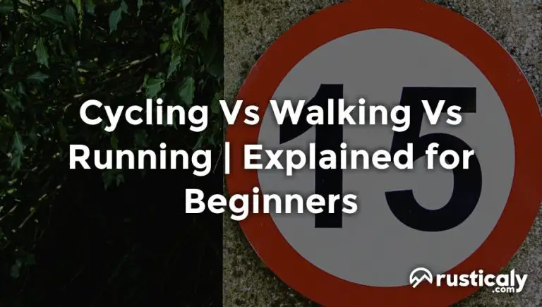 cycling vs walking vs running