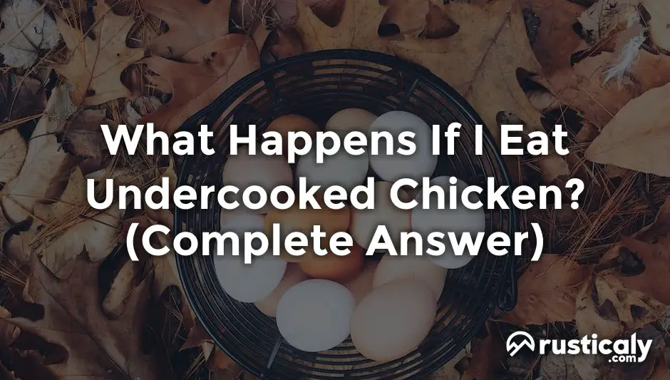 what happens if i eat undercooked chicken