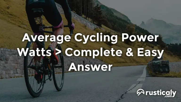 average cycling power watts