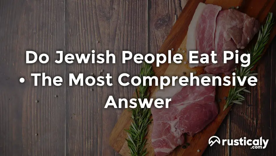 do jewish people eat pig