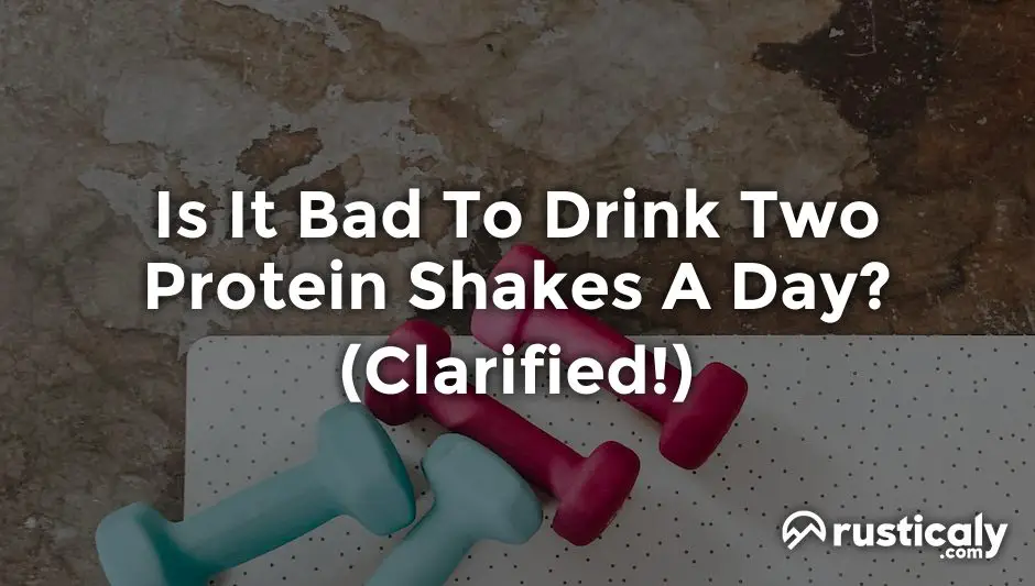 is it bad to drink two protein shakes a day