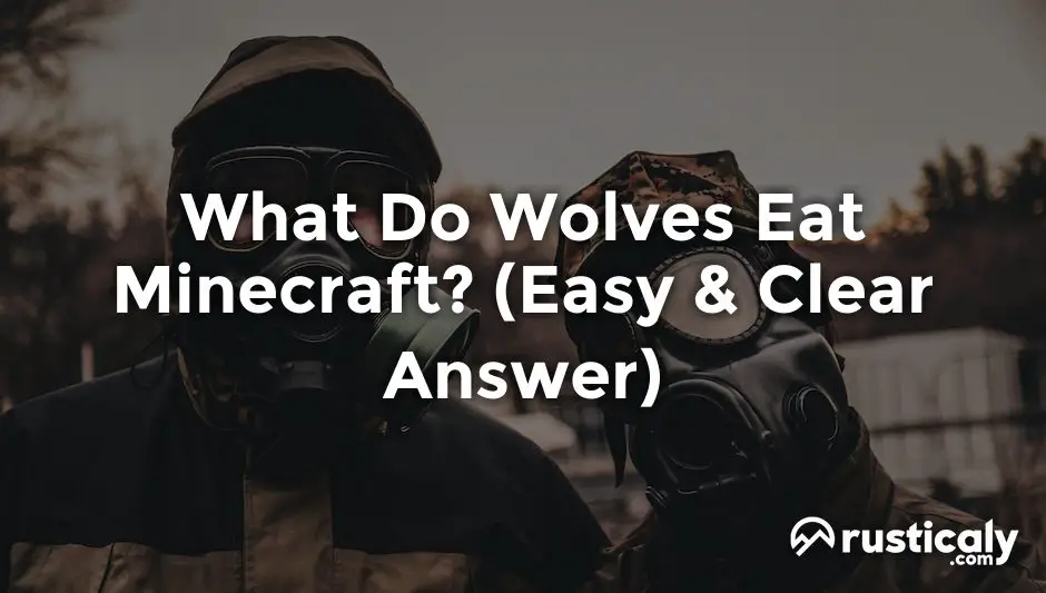 what do wolves eat minecraft