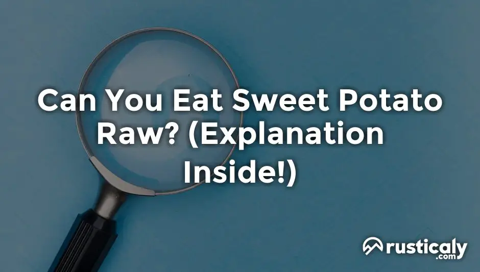 can you eat sweet potato raw