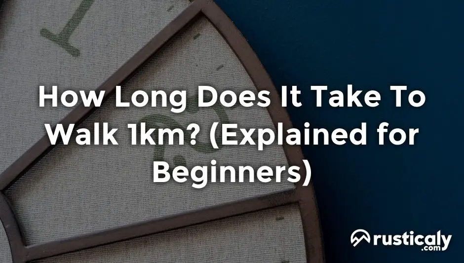 how long does it take to walk 1km