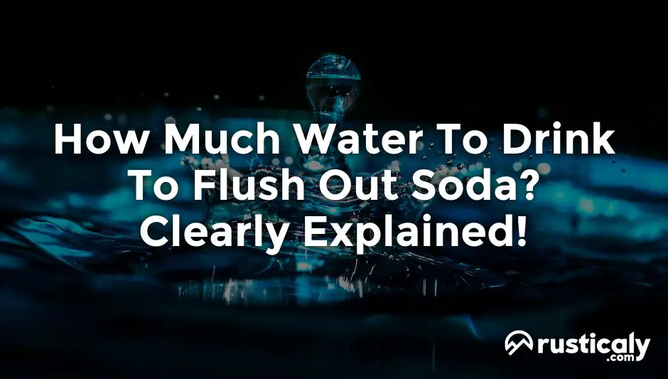 how much water to drink to flush out soda