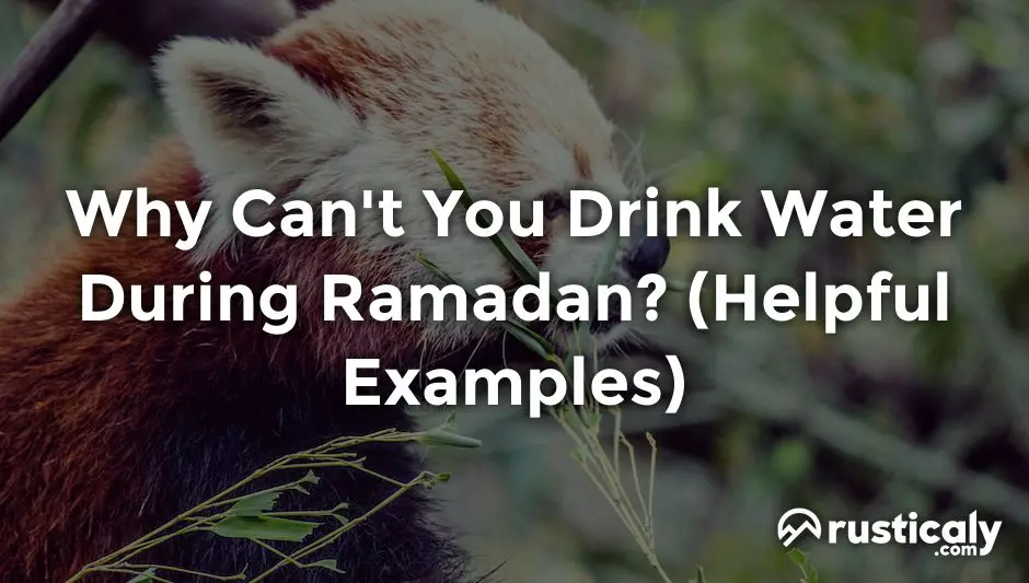 why can't you drink water during ramadan