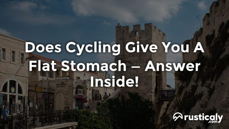 does cycling give you a flat stomach