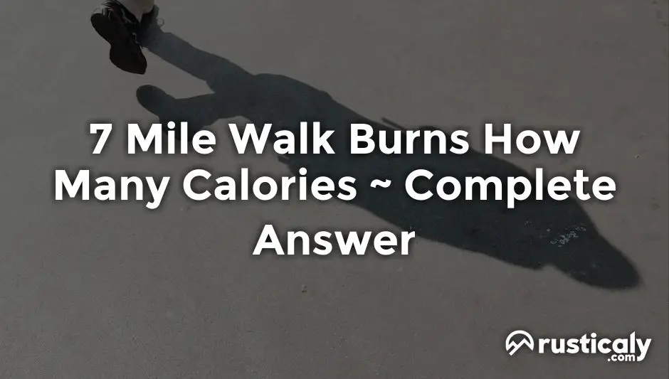 7 mile walk burns how many calories