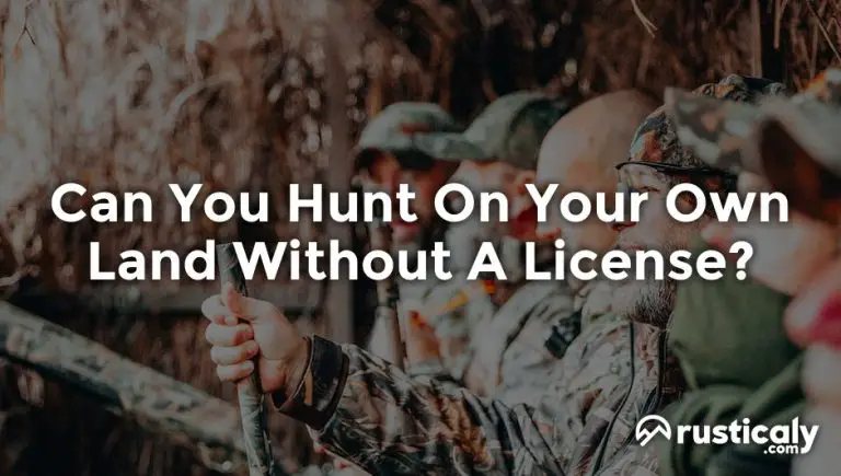 can you hunt on your own land without a license