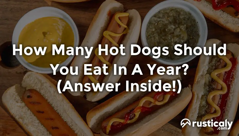 how many hot dogs should you eat in a year
