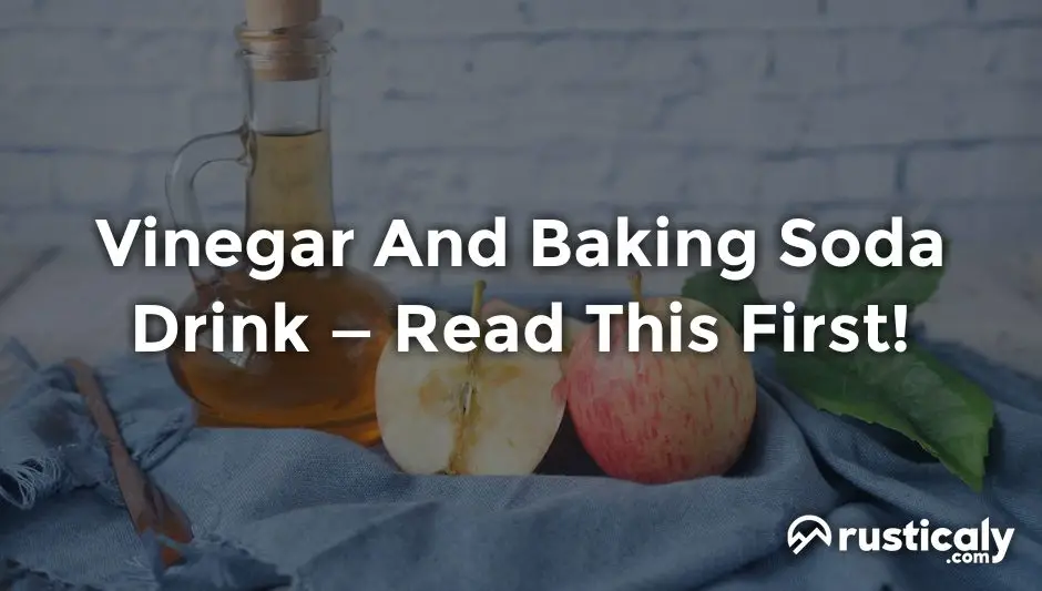 vinegar and baking soda drink