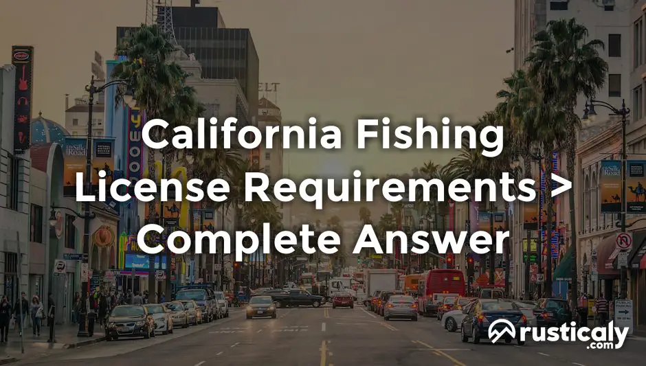 california fishing license requirements