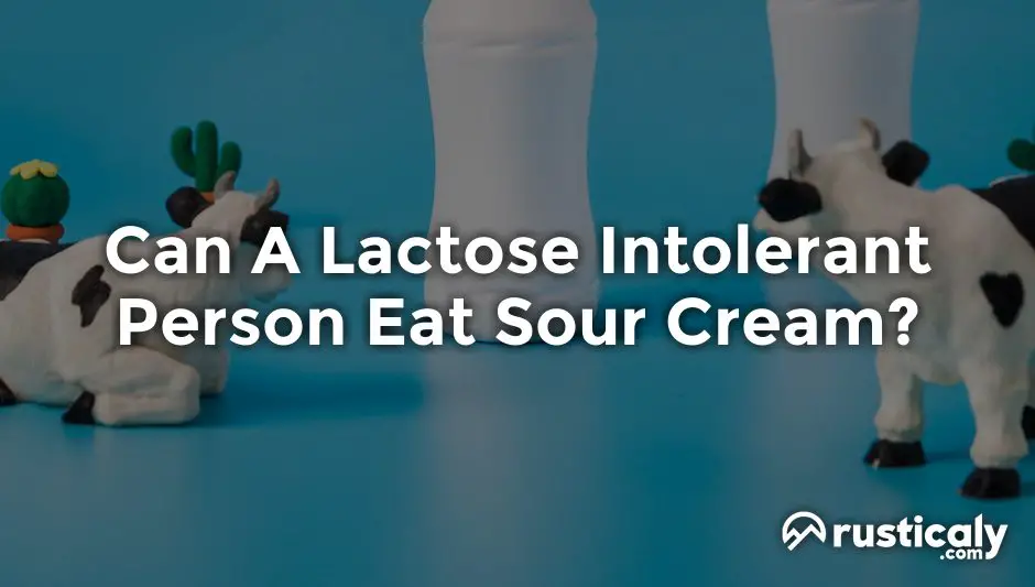 can a lactose intolerant person eat sour cream