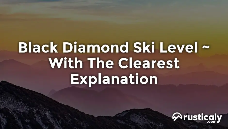 black diamond ski level
