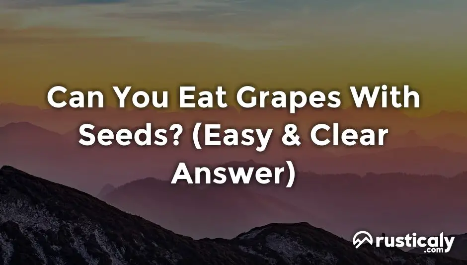 can you eat grapes with seeds