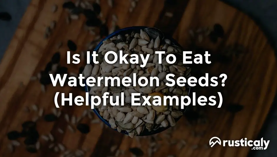 is it okay to eat watermelon seeds