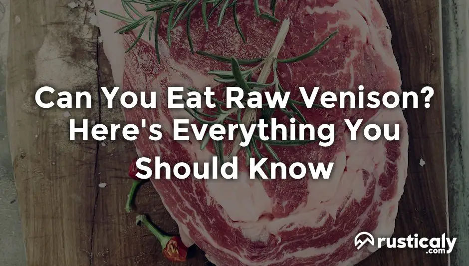 can you eat raw venison