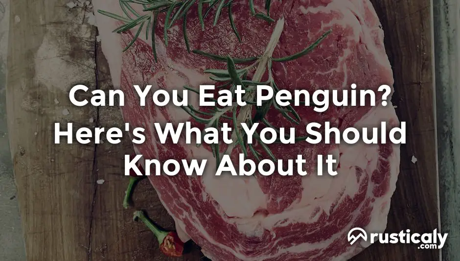 can you eat penguin