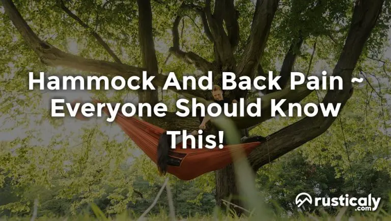 hammock and back pain