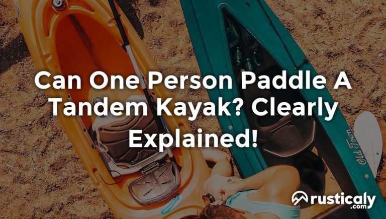 can one person paddle a tandem kayak