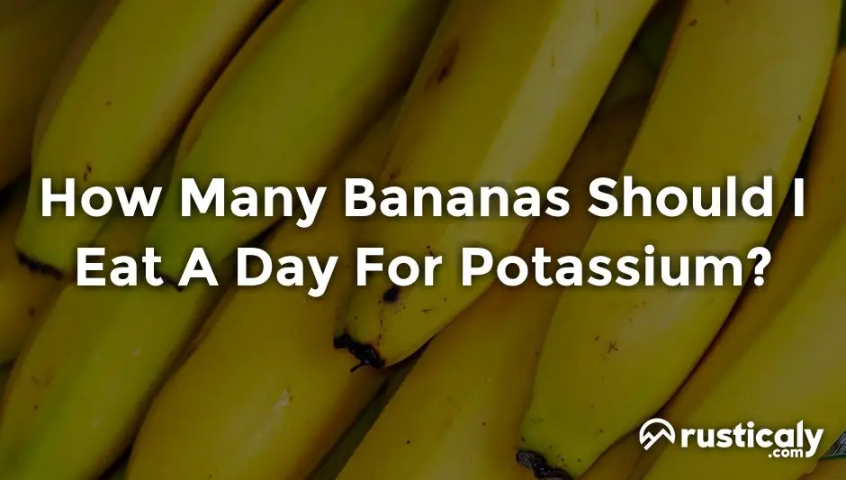 how many bananas should i eat a day for potassium