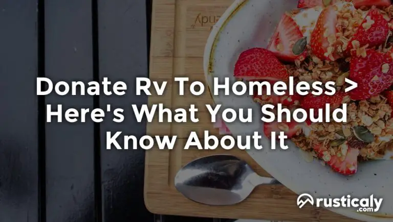 donate rv to homeless