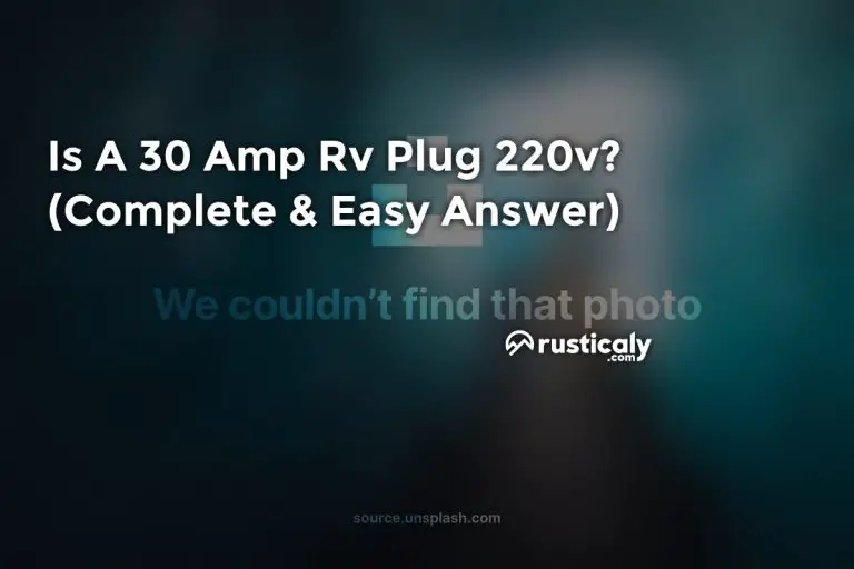 is a 30 amp rv plug 220v