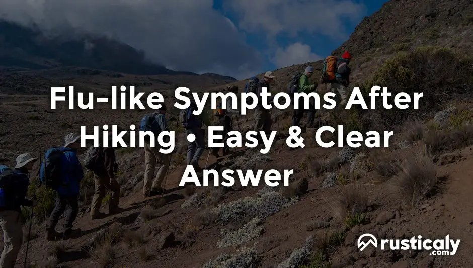 flu-like symptoms after hiking
