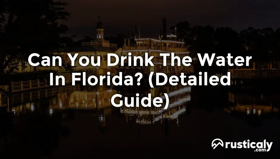 can you drink the water in florida