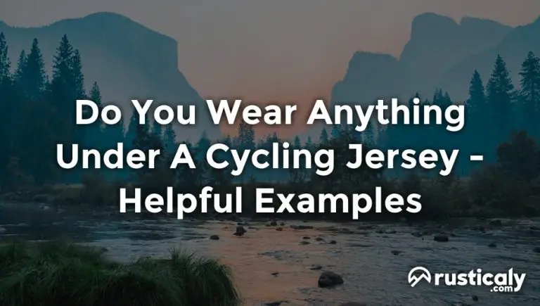 do you wear anything under a cycling jersey