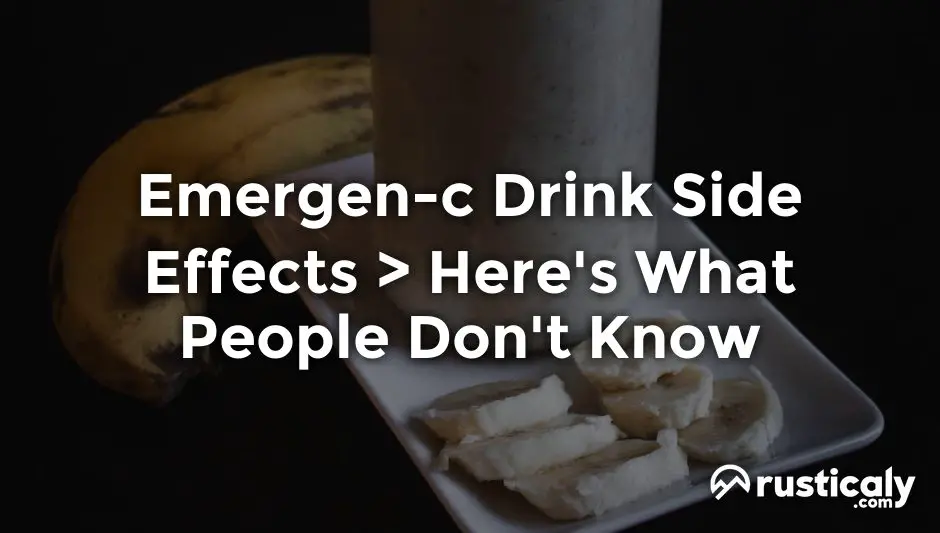 emergen-c drink side effects