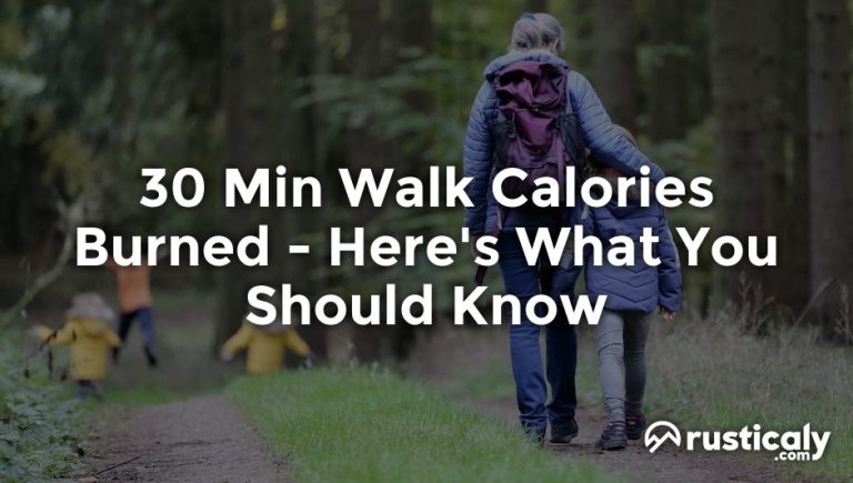 30 min walk calories burned