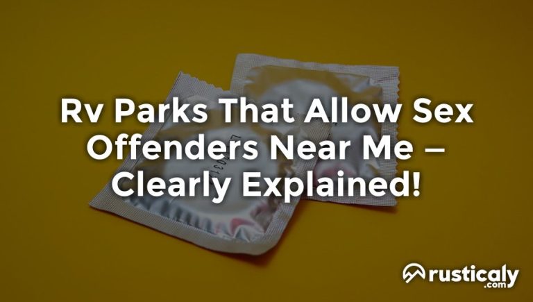 rv parks that allow sex offenders near me
