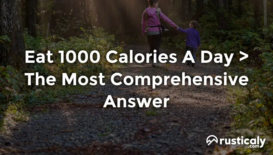 eat 1000 calories a day