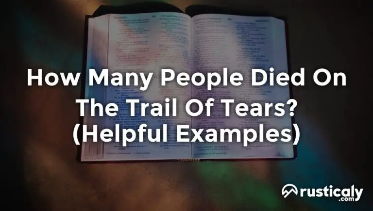 how many people died on the trail of tears