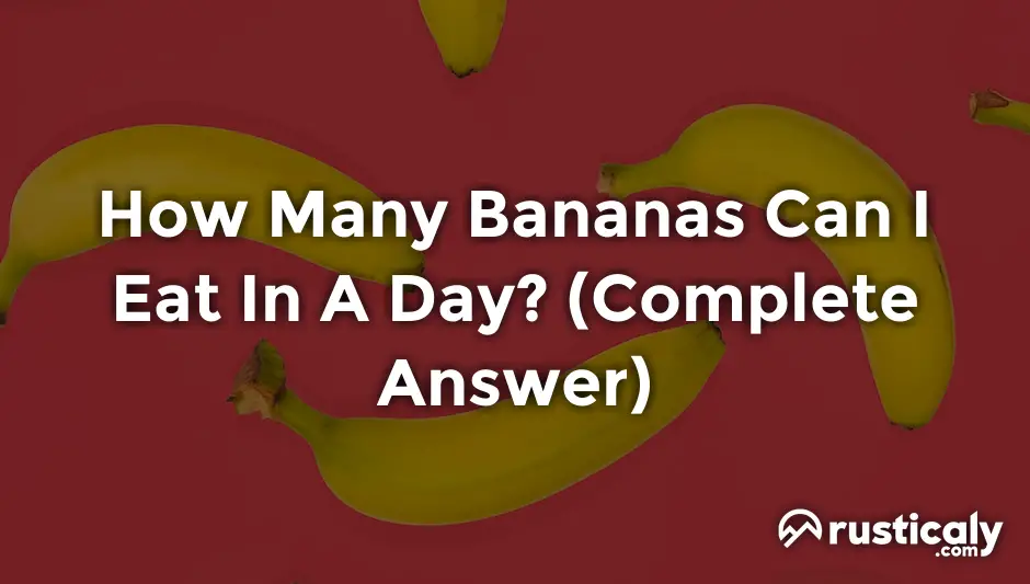 how many bananas can i eat in a day