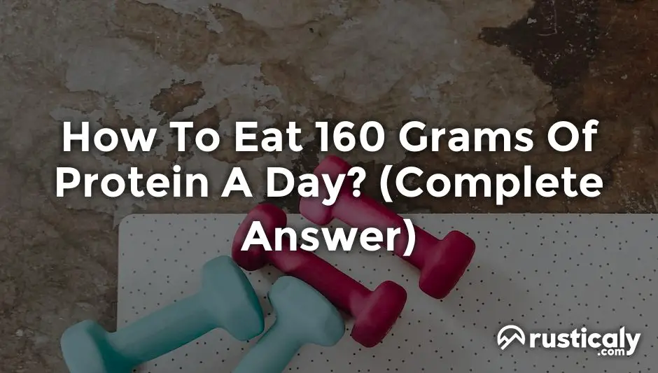 how to eat 160 grams of protein a day