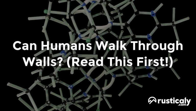can humans walk through walls