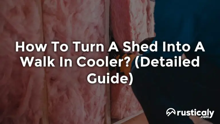 how to turn a shed into a walk in cooler