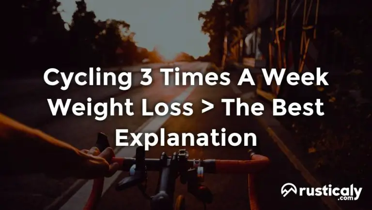 cycling 3 times a week weight loss